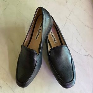 Women's Karl Lagerfeld Black Loafers size 8.5